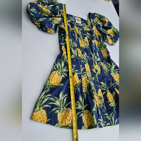 FARM Rio Pineapple Print Linen Blend Mini Dress - Picture 8 of 10